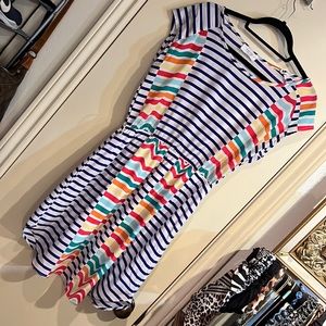 Peach love dress size large bright colorful